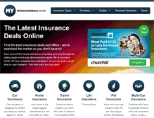 Tablet Screenshot of myinsurancedeals.co.uk